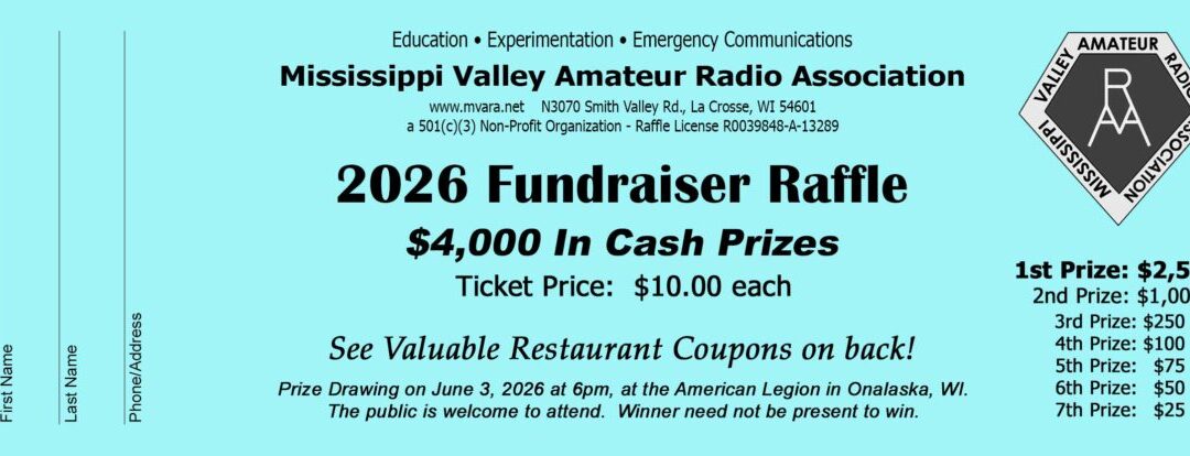 2026 MVARA Raffle Fundraiser